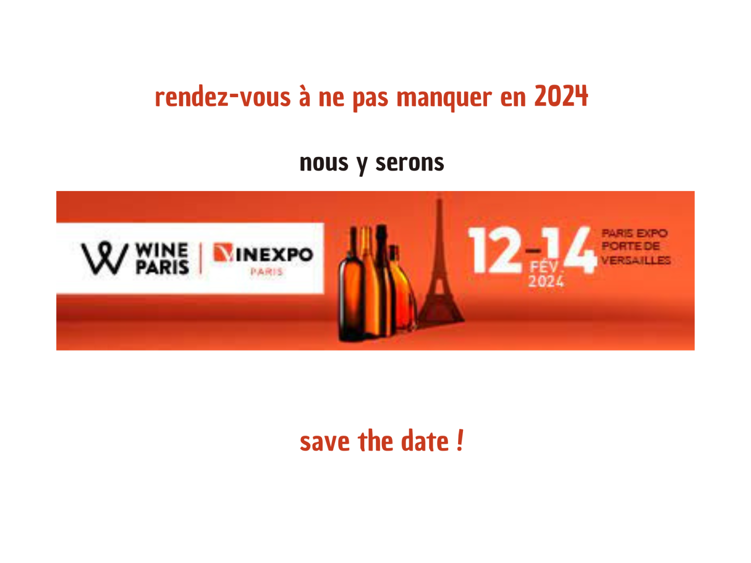 Wine Paris / Vinexpo 2024 Château de la Grange ou Château de la